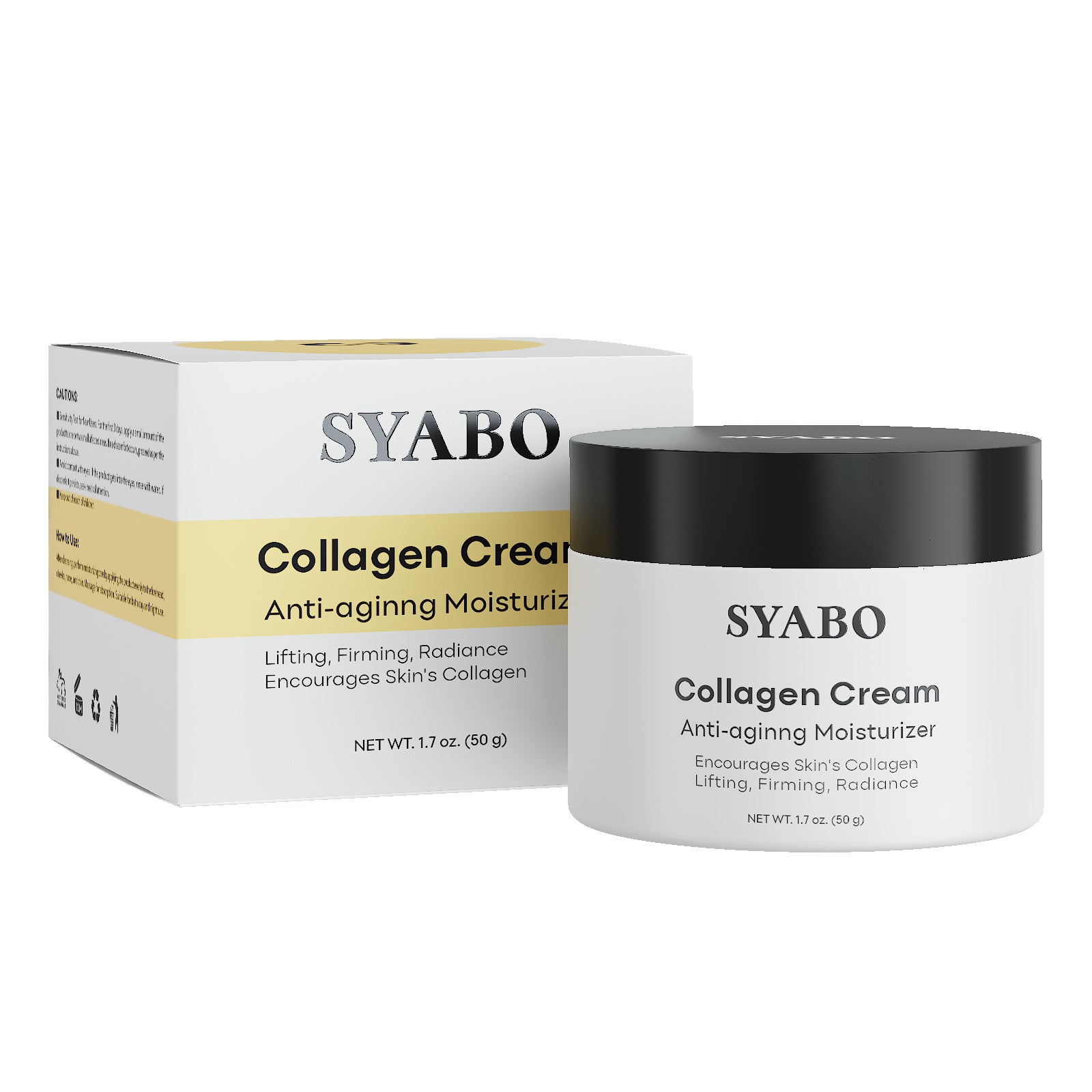 Gold and collagen moisturizer for dry skin