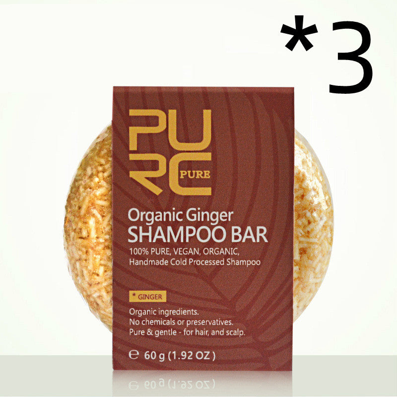 Hand-extracted shampoo soap on natural stone