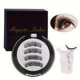 Magnetic eyelash set with applicator