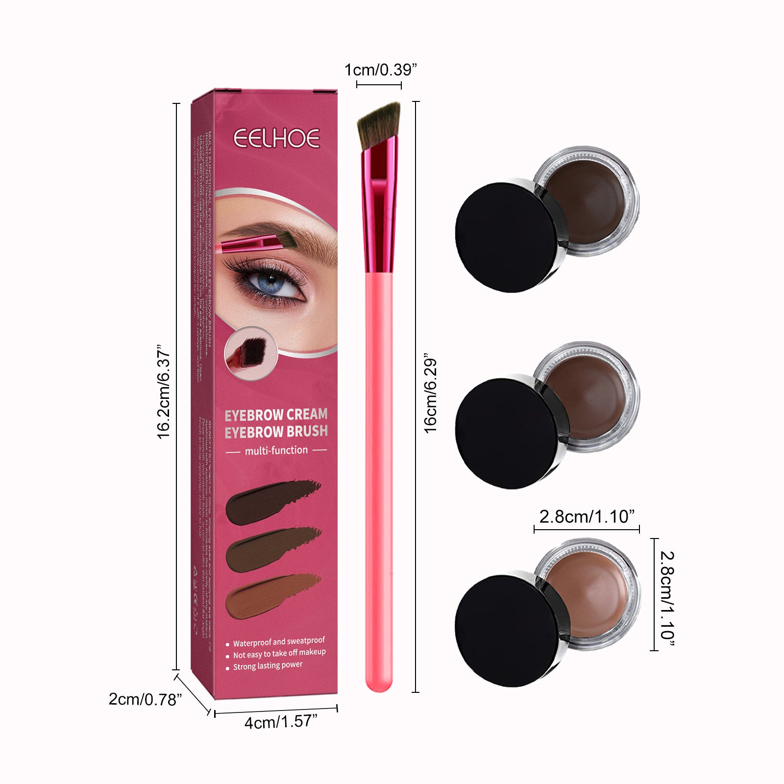 Smooth and precise eyebrow shaping