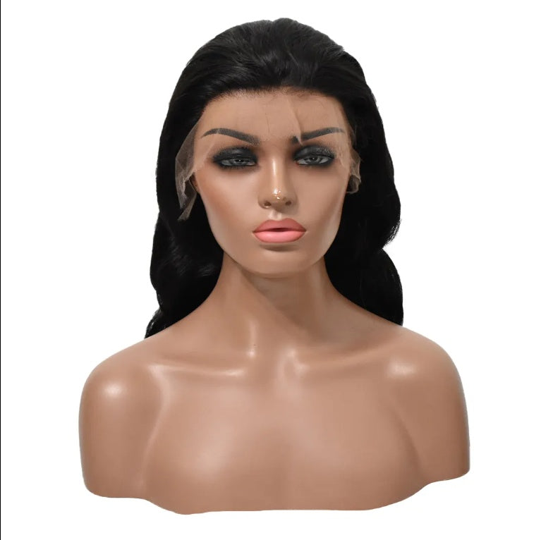 Tangle-free virgin lace front wig for women