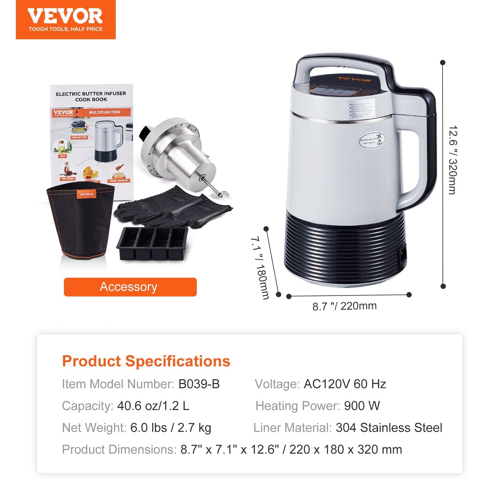 VEVOR infusion machine for oils and tinctures