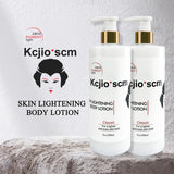 Protective brightening body lotion bottle front view